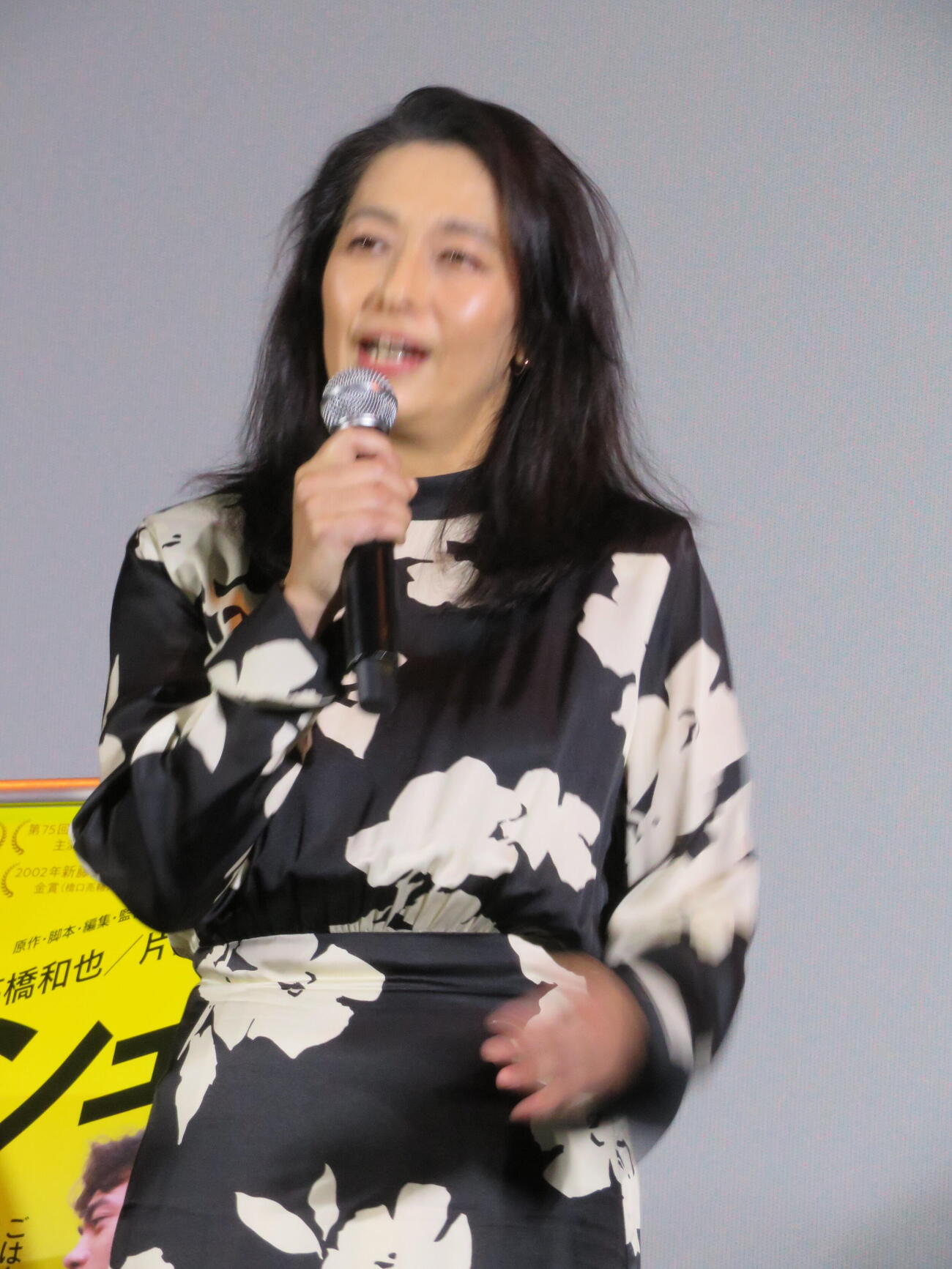 「ハッシュ！　4K」「ぐるりのこと。4K」プレミア先行上映＋トークイベントに登壇した片岡礼子（撮影・村上幸将）
