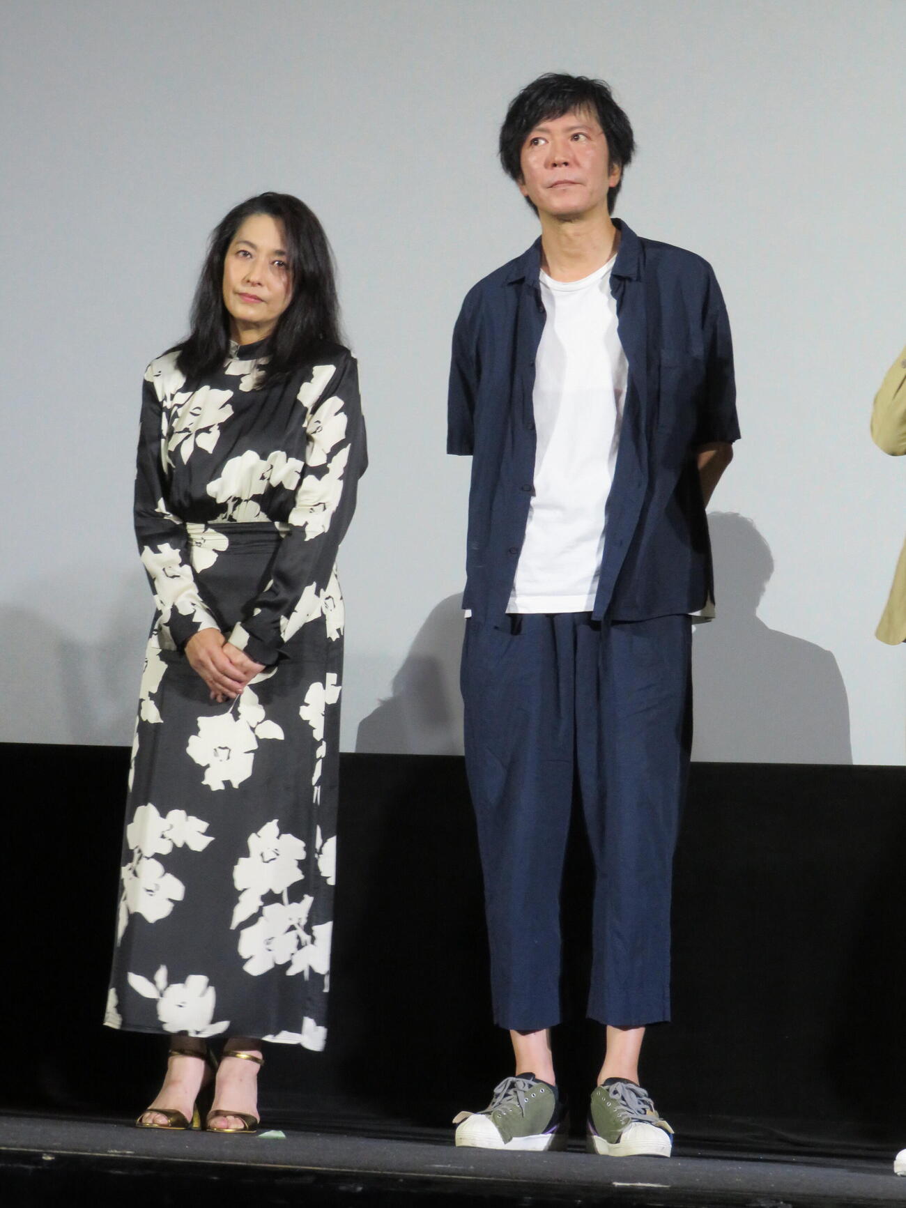 「ハッシュ！　4K」「ぐるりのこと。4K」プレミア先行上映＋トークイベントに登壇した片岡礼子と田辺誠一（撮影・村上幸将）

