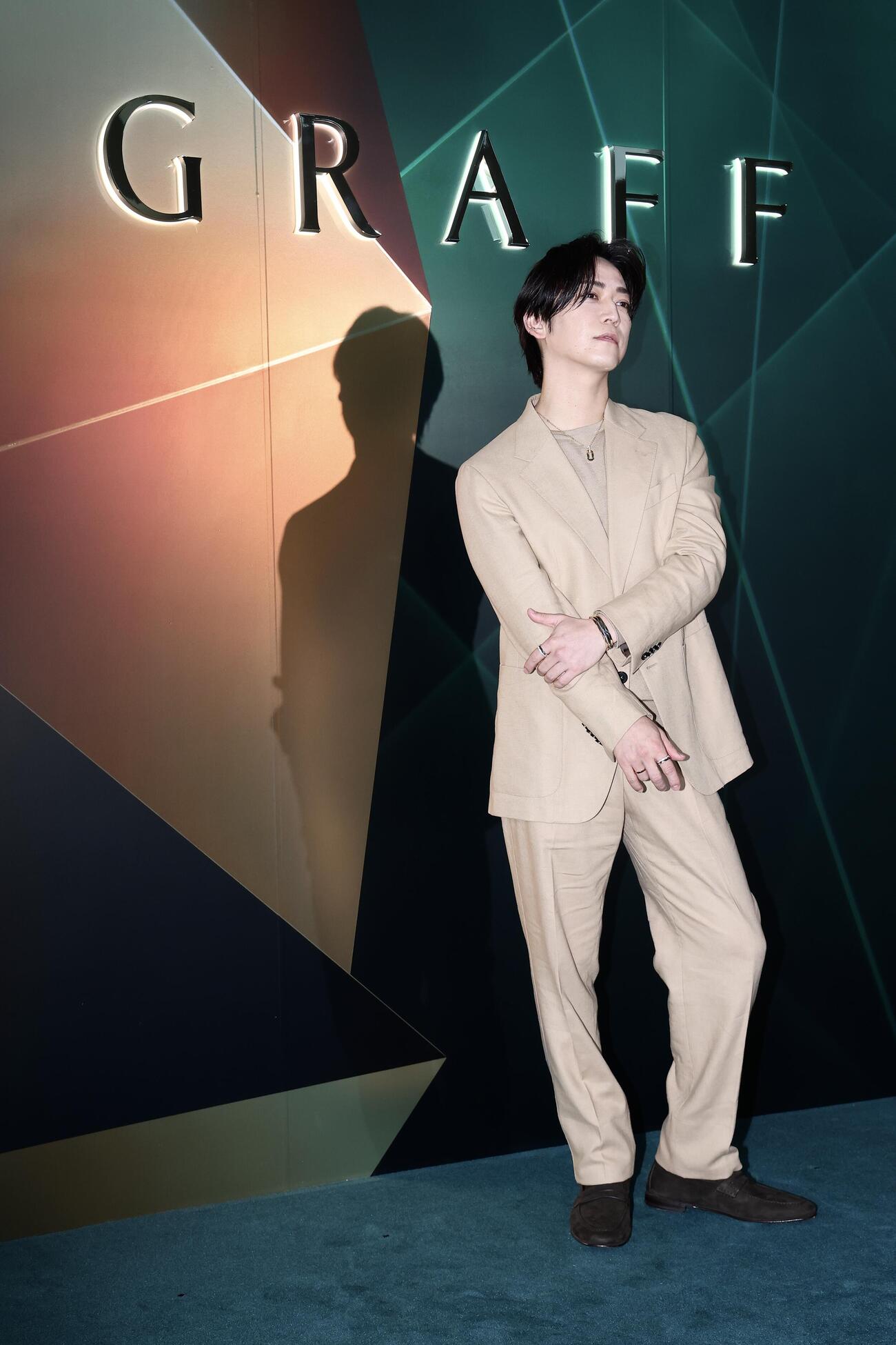 写真に納まる亀梨和也（撮影・河田真司）