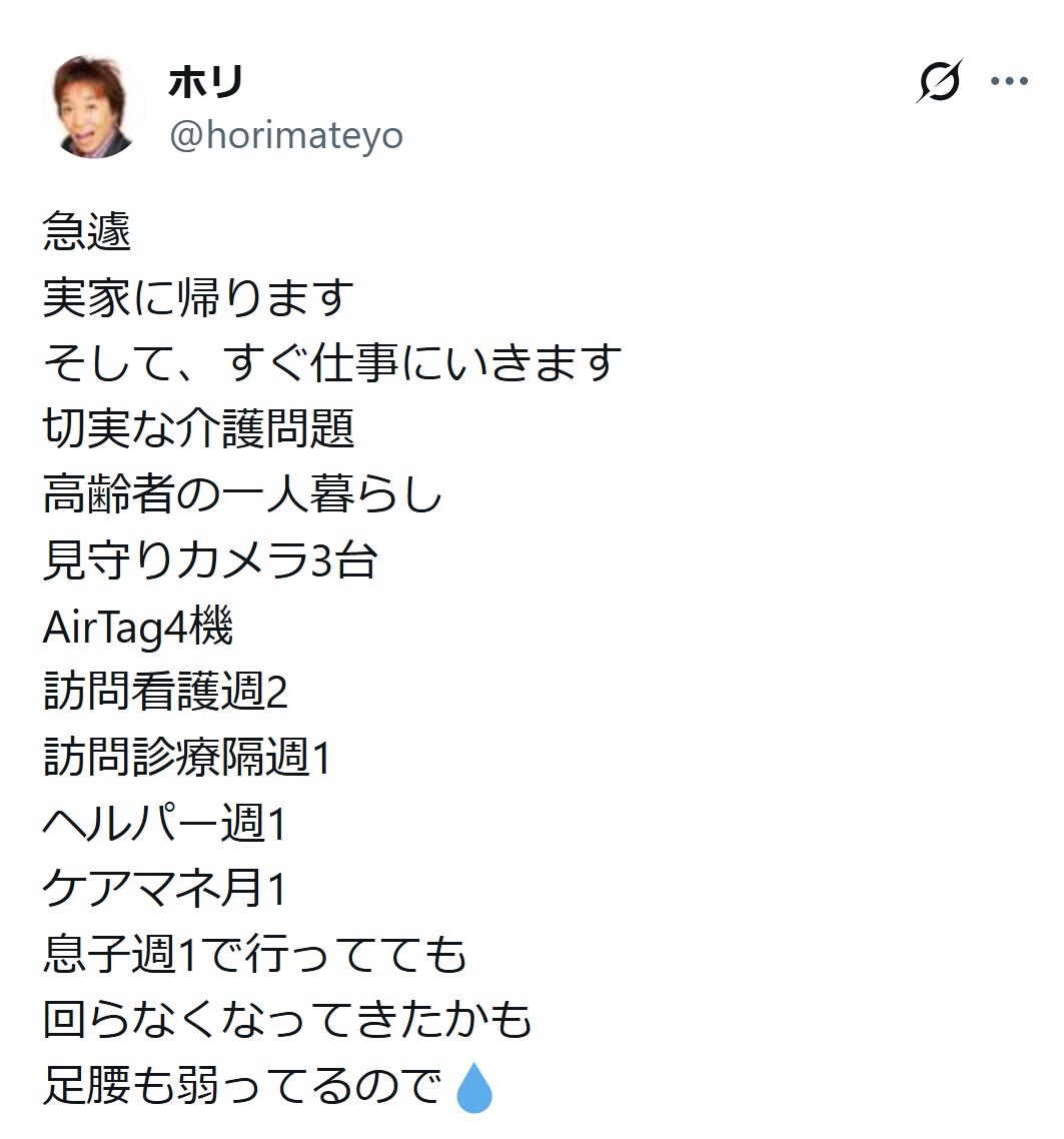 ホリのXから