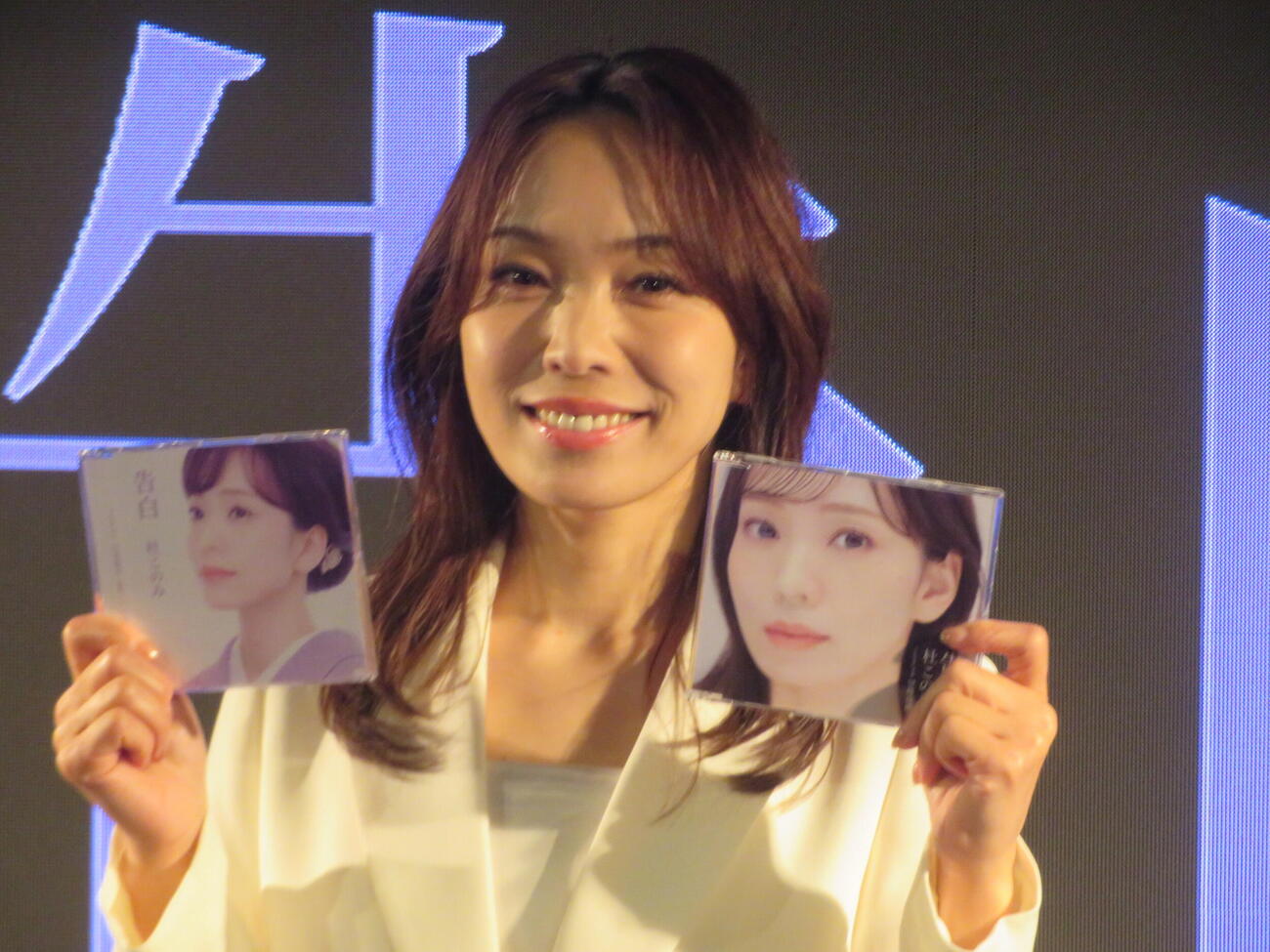 新曲「告白」発表会を行った杜このみ（撮影・川田和博）