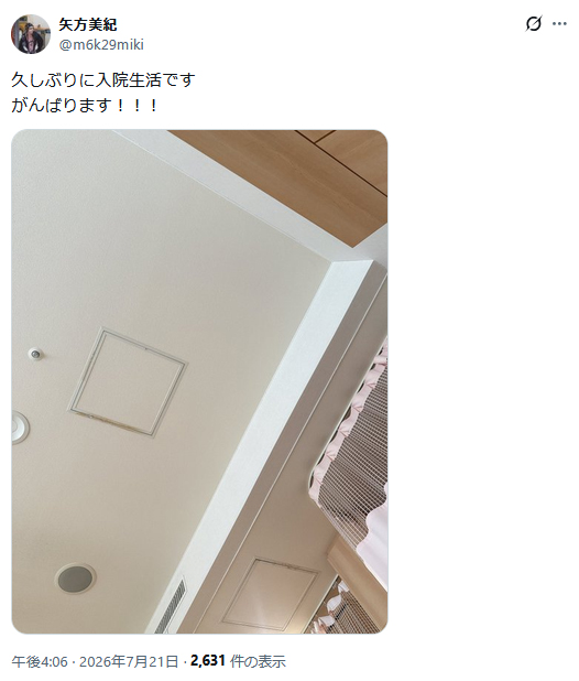 矢方美紀のXから