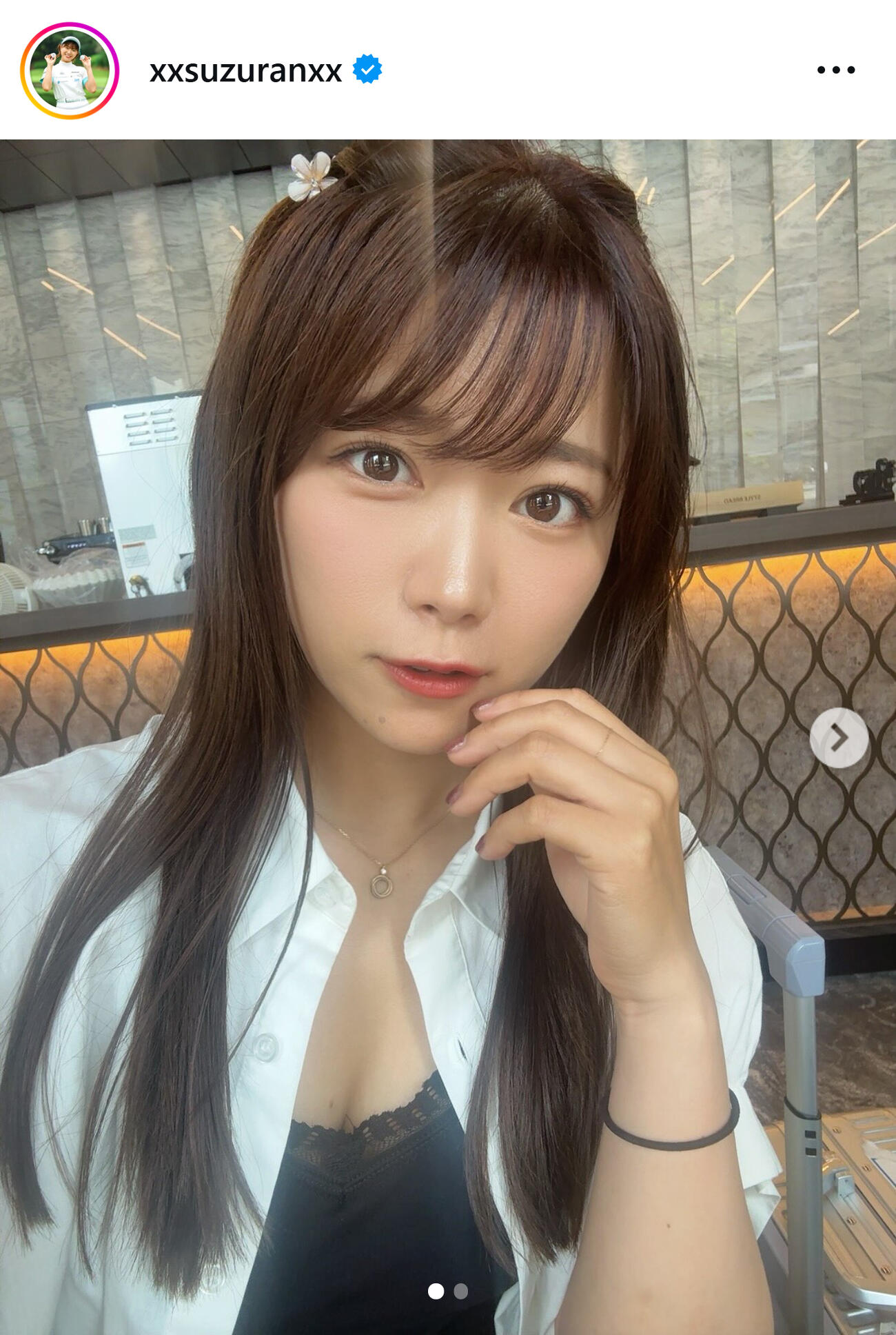 山内鈴蘭のインスタグラムから