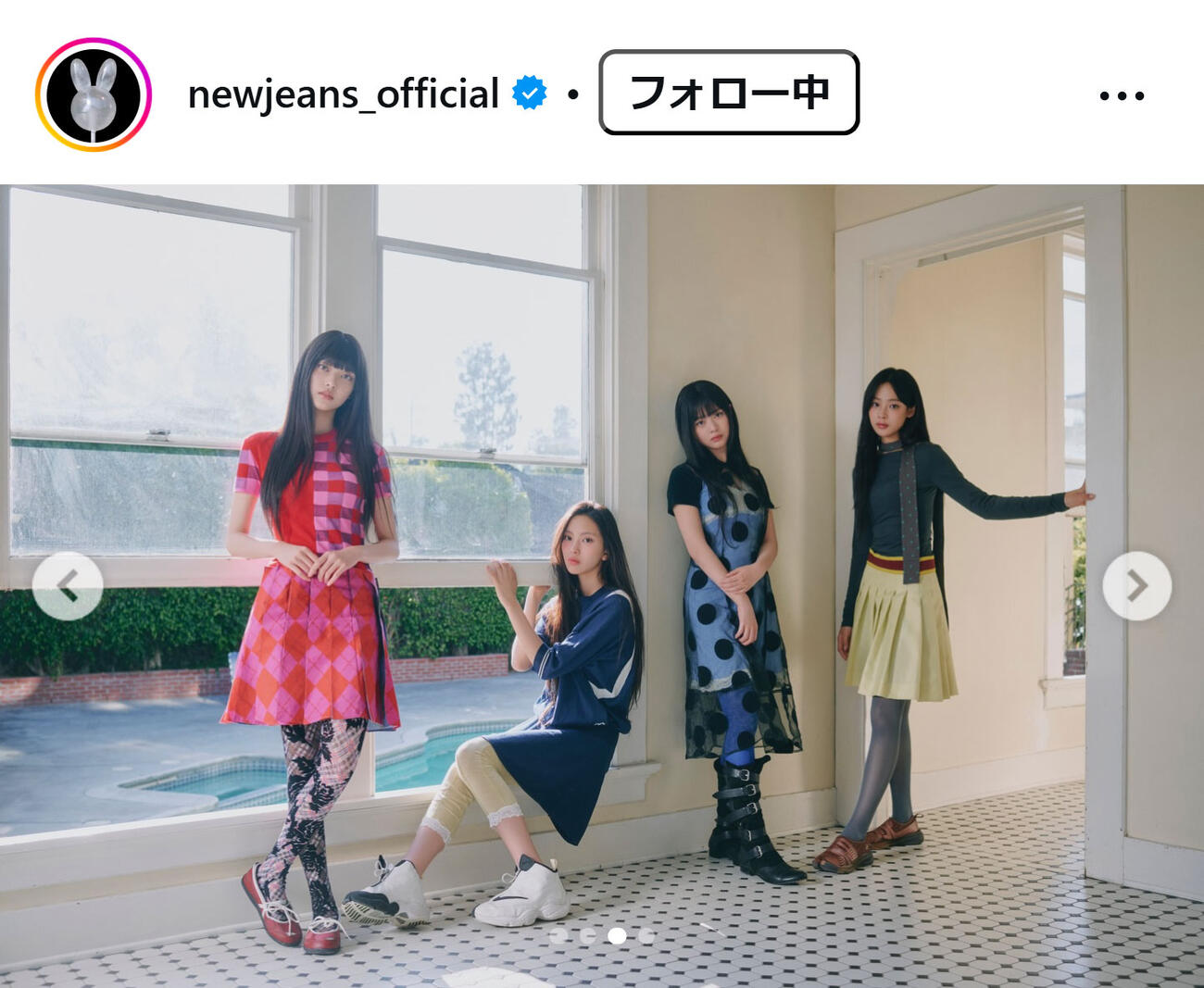 NewJeansのインスタグラムから