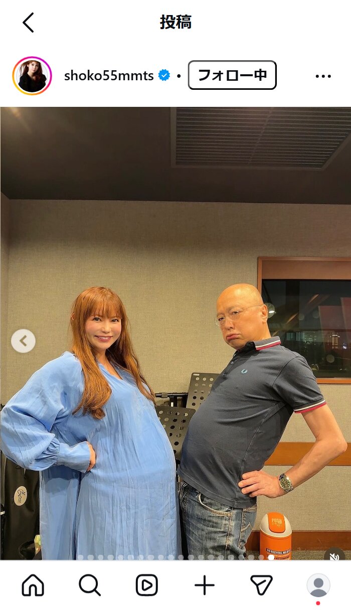 中川翔子のインスタグラムから