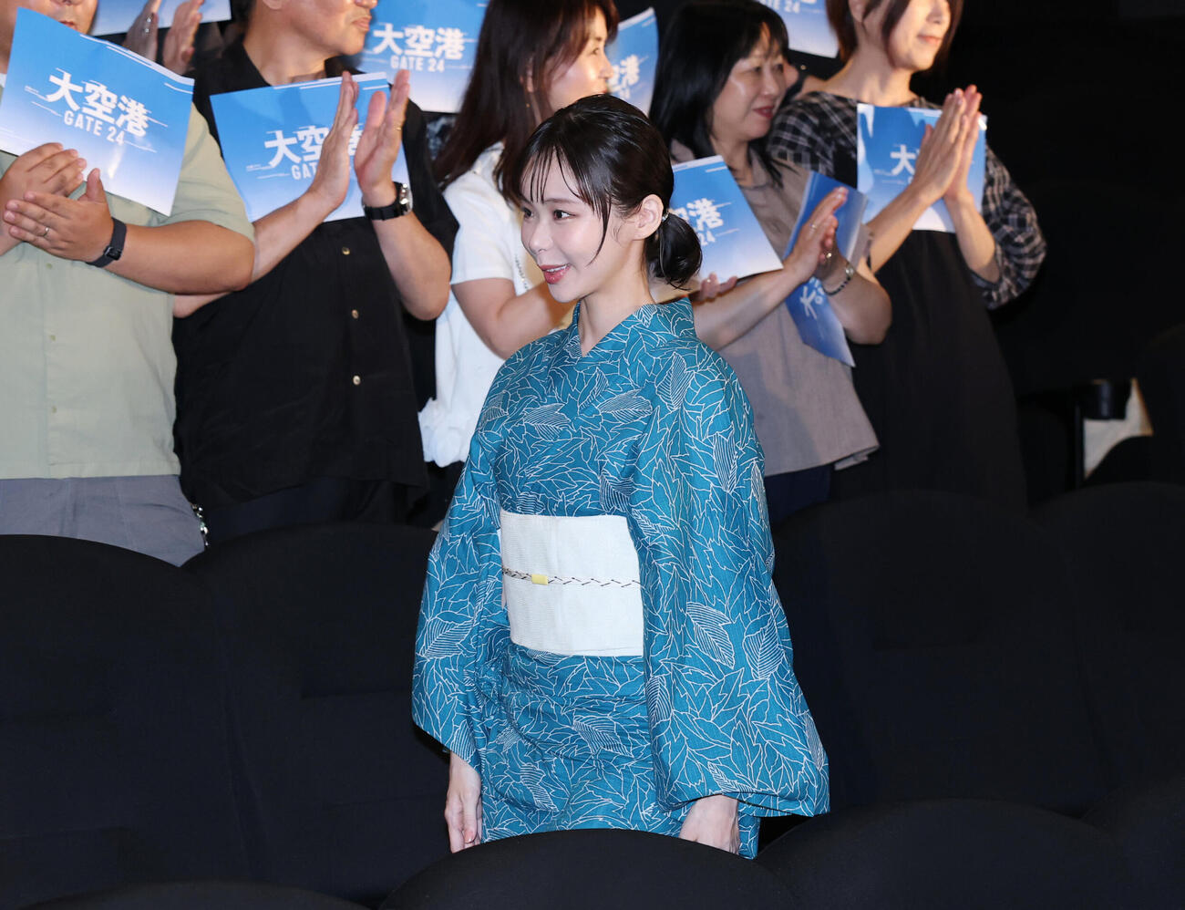 イベントに登壇した趣里（撮影・増田悦実）
