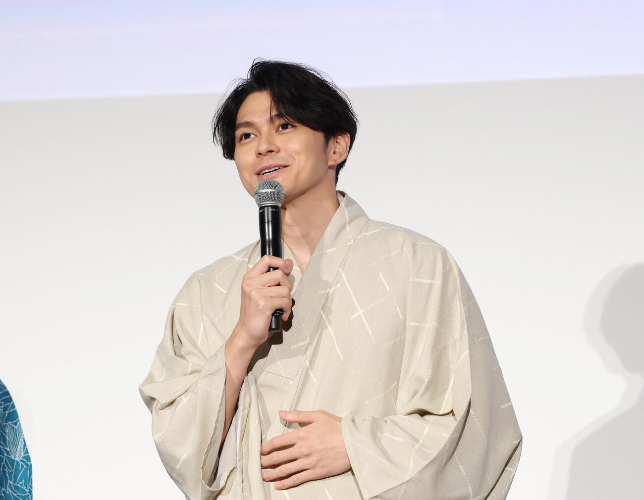 イベントに登壇し話をする眞栄田郷敦（撮影・増田悦実）