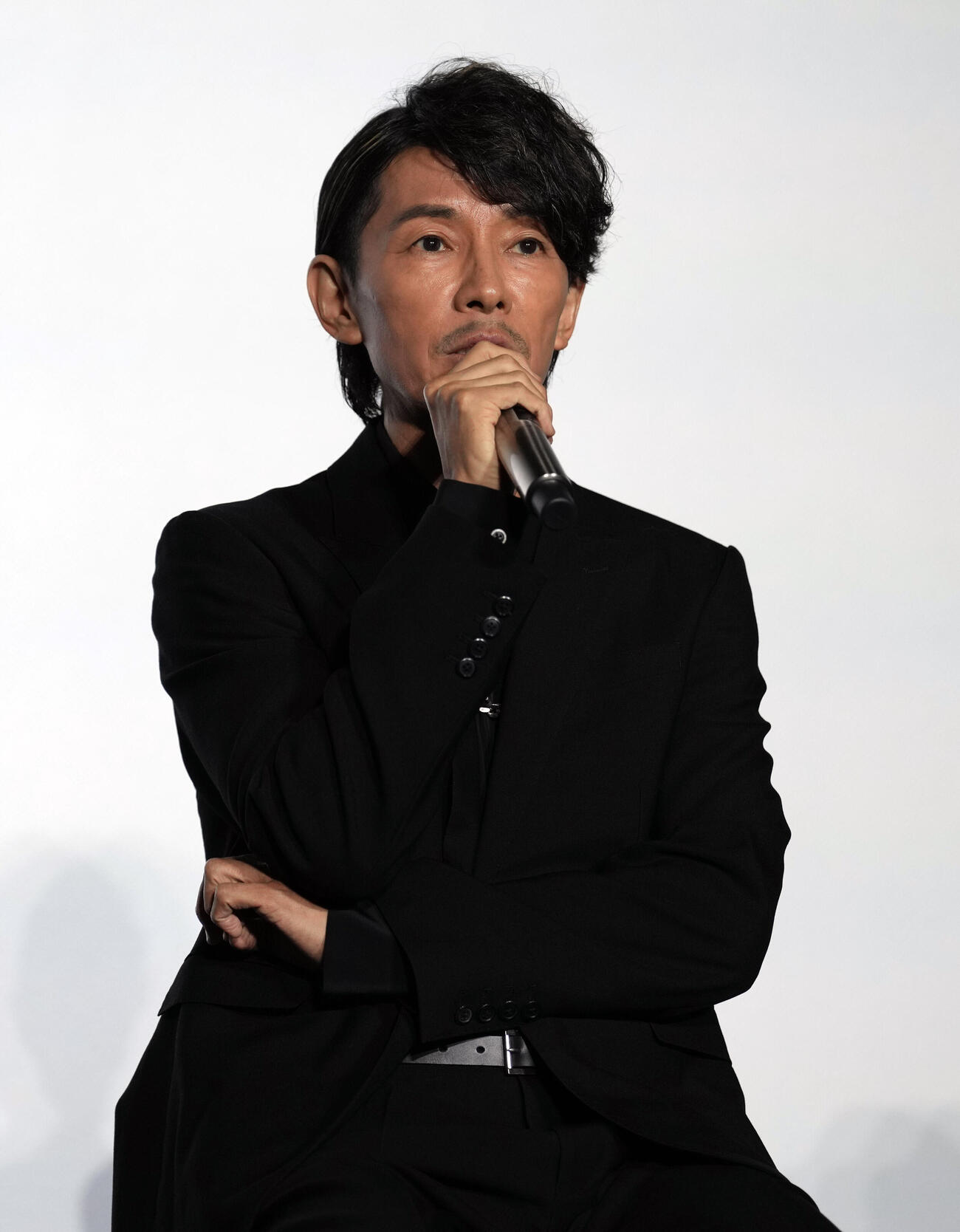 Huluオリジナル「八神瑛子－上野中央署組織犯罪対策課－」配信前夜祭に登壇する藤木直人（撮影・小島史椰）