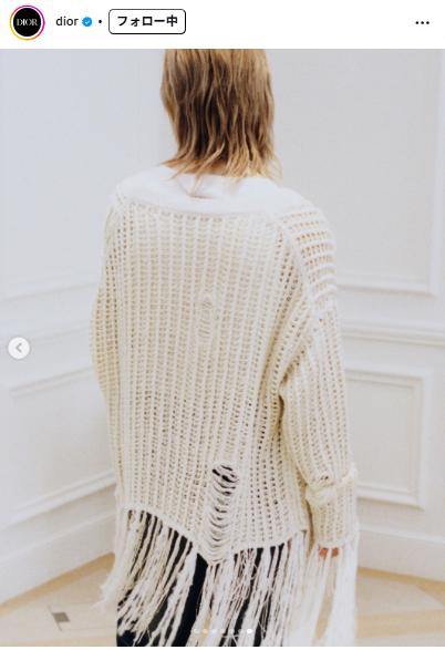 Diorのインスタグラムから