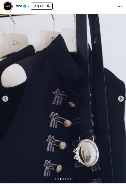 Diorのインスタグラムから
