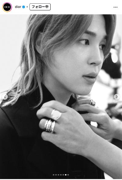 Diorのインスタグラムから