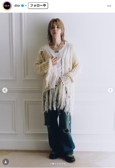 Diorのインスタグラムから