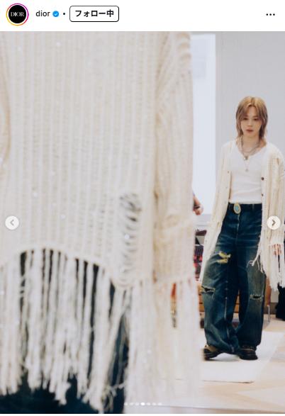 Diorのインスタグラムから
