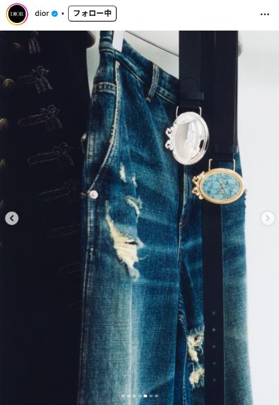 Diorのインスタグラムから