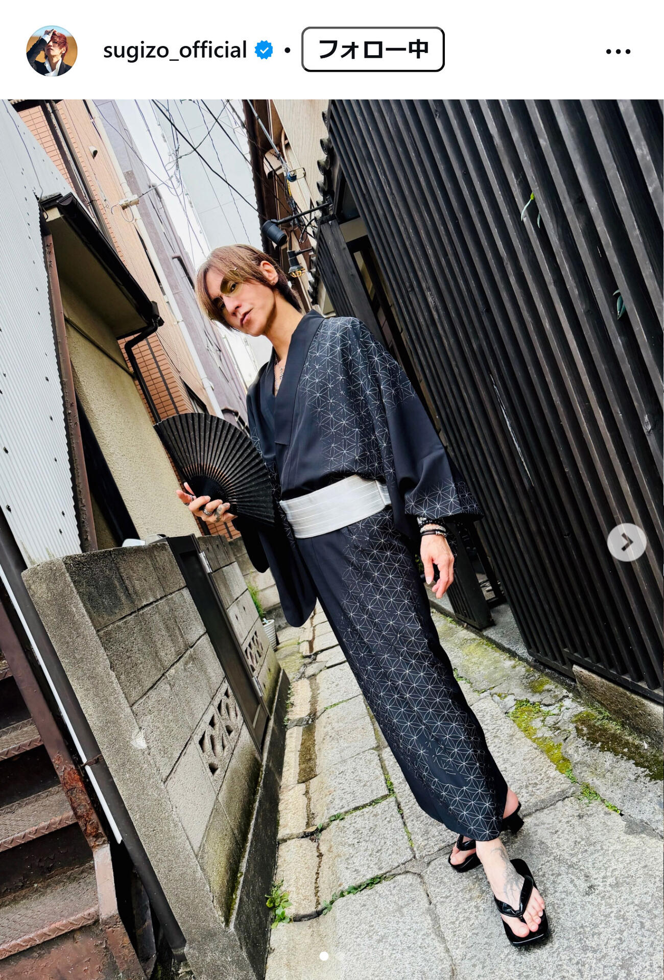 SUGIZOのインスタグラムから