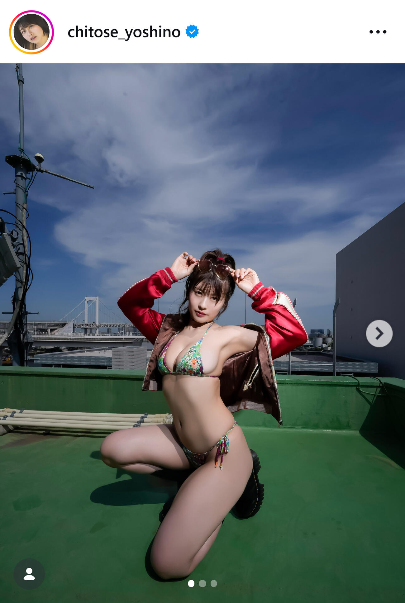 ちとせよしののインスタグラムから