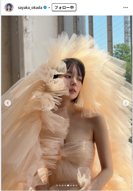 岡田紗佳のインスタグラムから