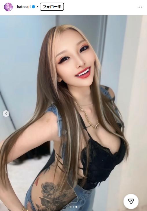 加藤紗里のインスタグラムから