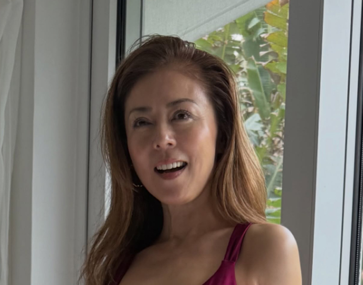 現役感美ボディを公開した武田久美子（武田久美子のインスタグラムから）
