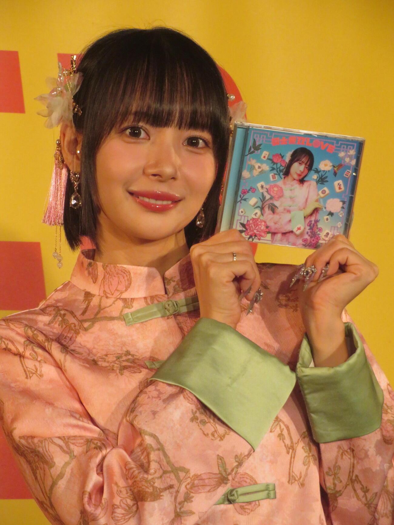 歌手デビューシングル「国士無双LOVE」発売記念イベントを行った岡田紗佳
