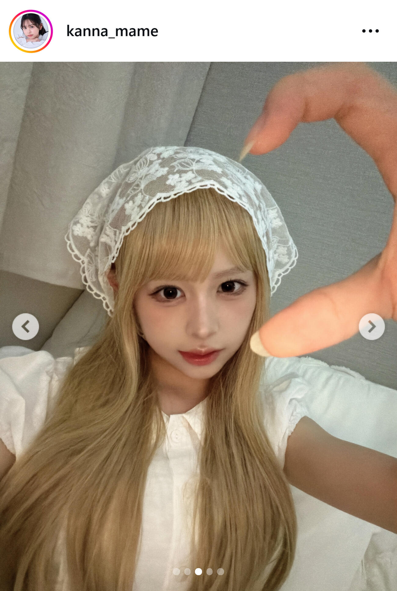 梶原叶渚のインスタグラムから