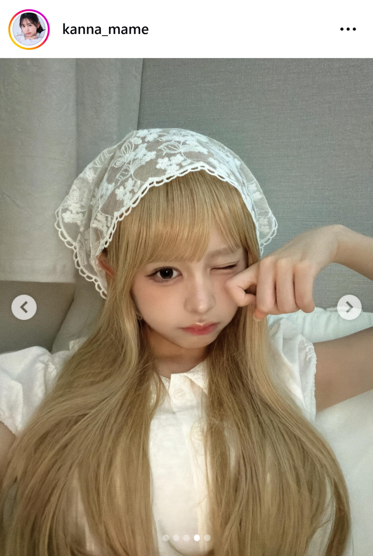 梶原叶渚のインスタグラムから