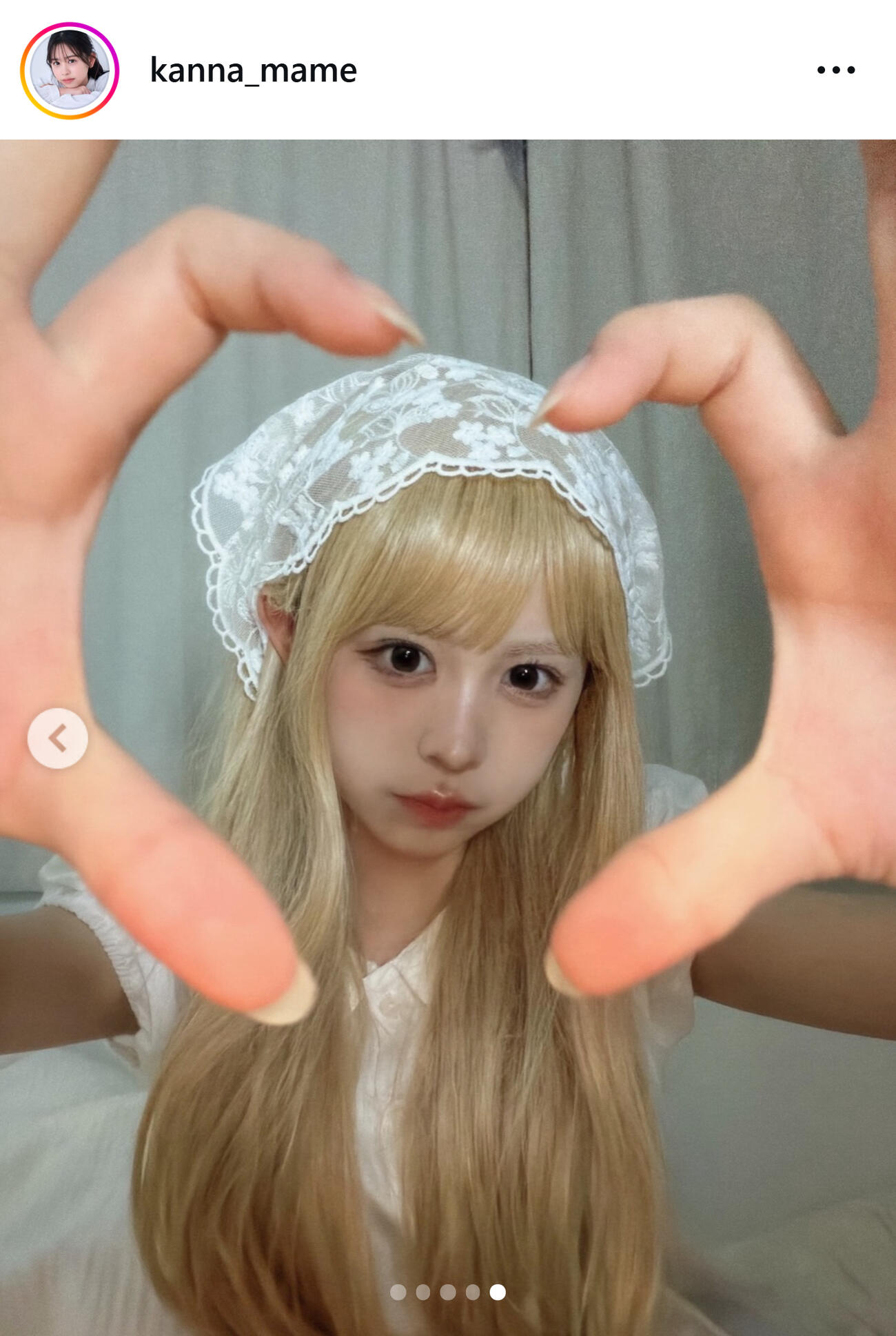 梶原叶渚のインスタグラムから