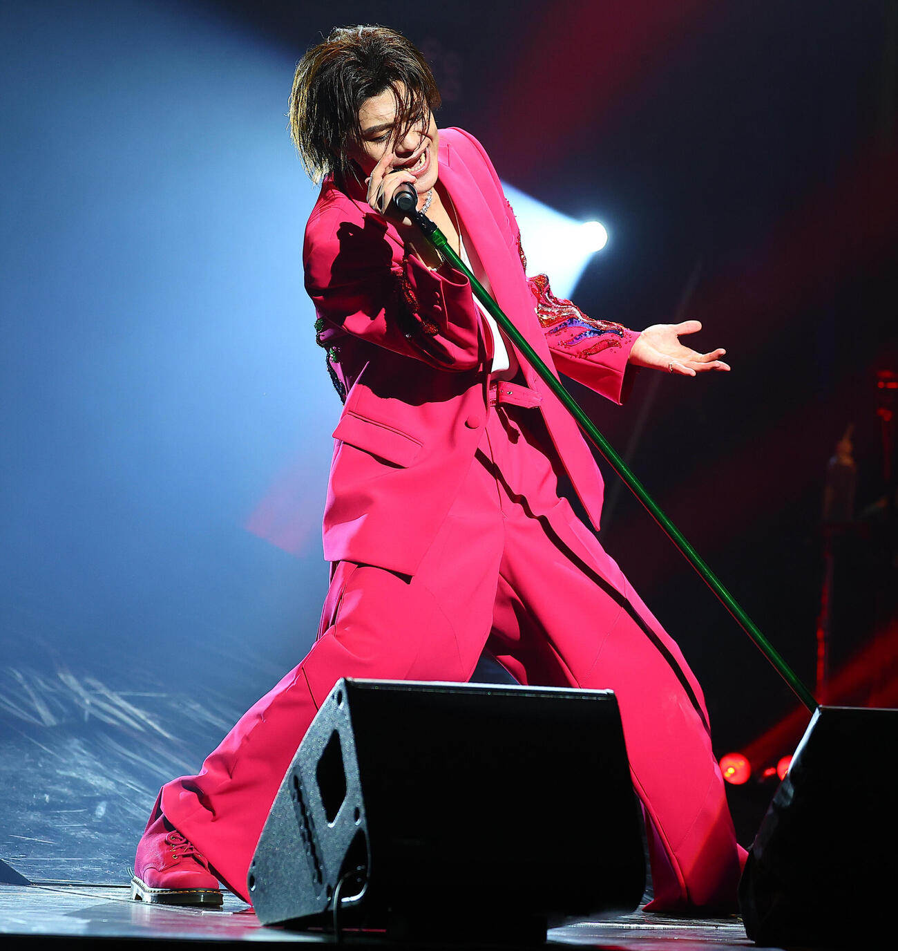全国ツアーのファイナル公演を行った新浜レオン（撮影・野上伸悟）