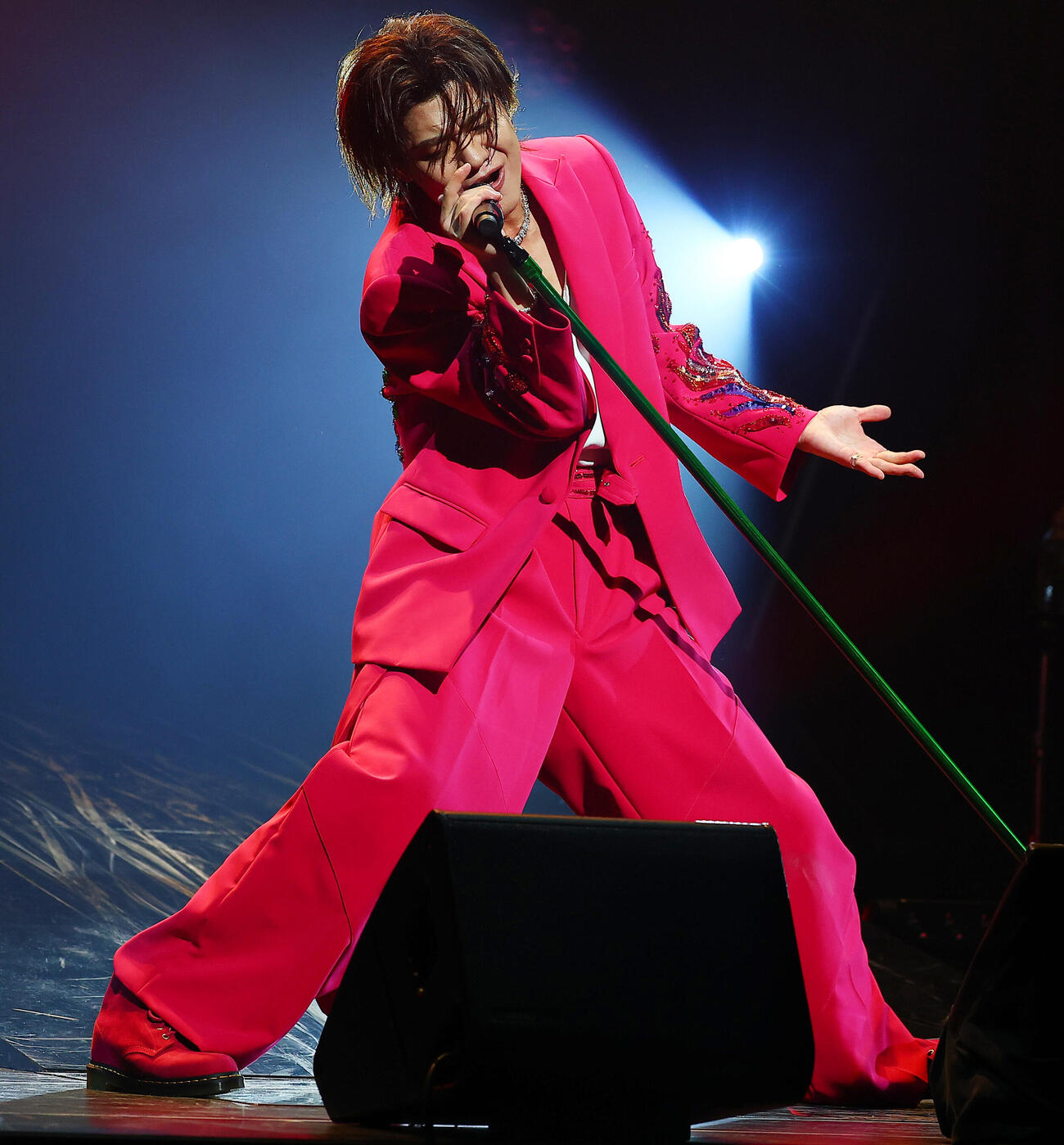 全国ツアーのファイナル公演を行った新浜レオン（撮影・野上伸悟）