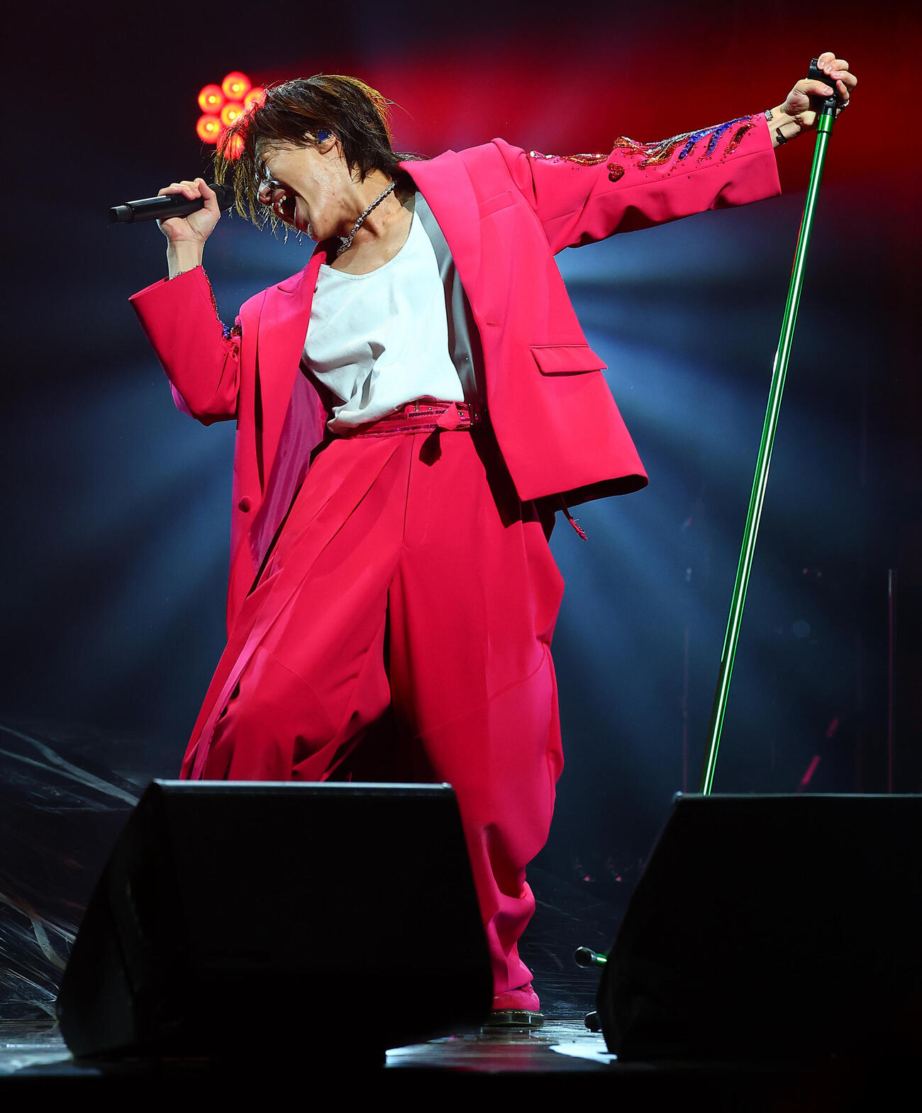 全国ツアーのファイナル公演を行った新浜レオン（撮影・野上伸悟）