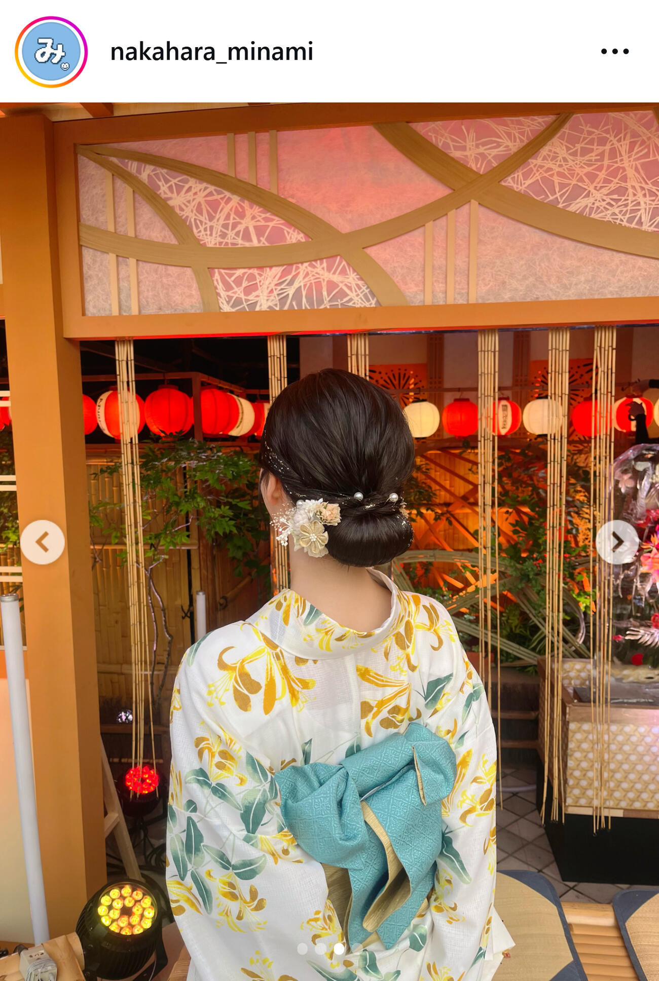 テレ東中原みなみアナのインスタグラムから