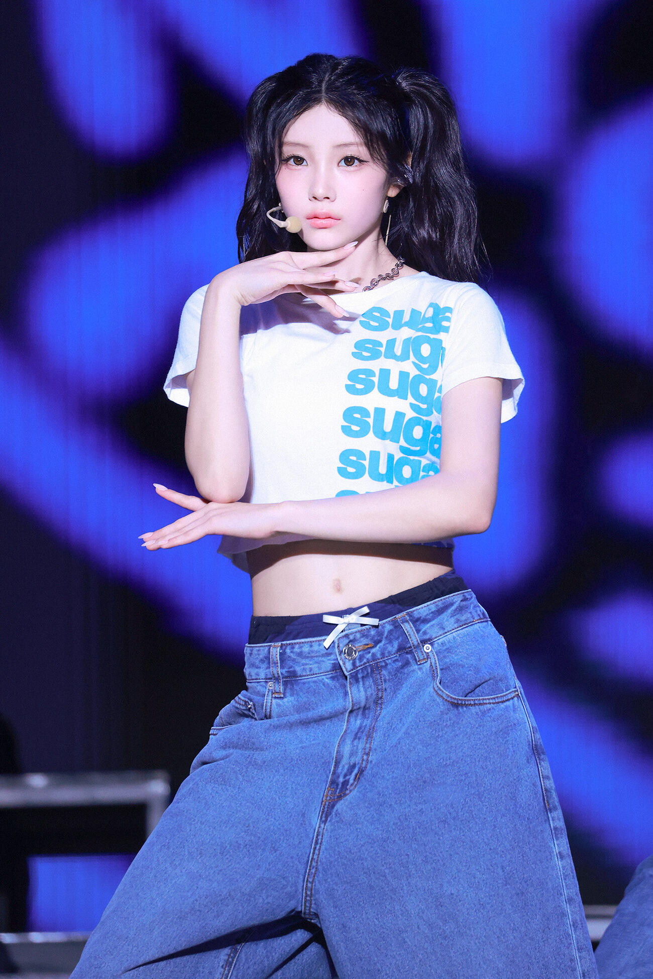 トヨタアリーナ東京で初の日本ツアーのファイナル公演を行ったILLITのWONHEE（(P)＆(C) BELIFT LAB Inc.提供）