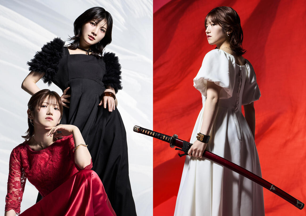 「つかこうへい革命ミュージカルダブルス」でダブルキャストで主演を務める村山彩希と岡田奈々