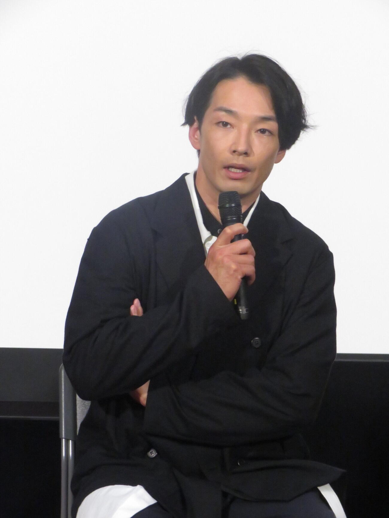NHK特集ドラマ「笹まくら」の取材会に参加した森山未來