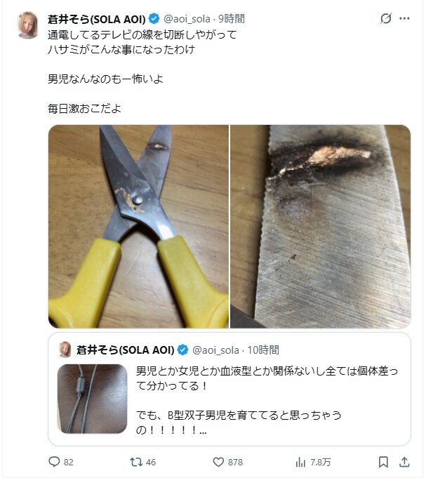蒼井そらのXから