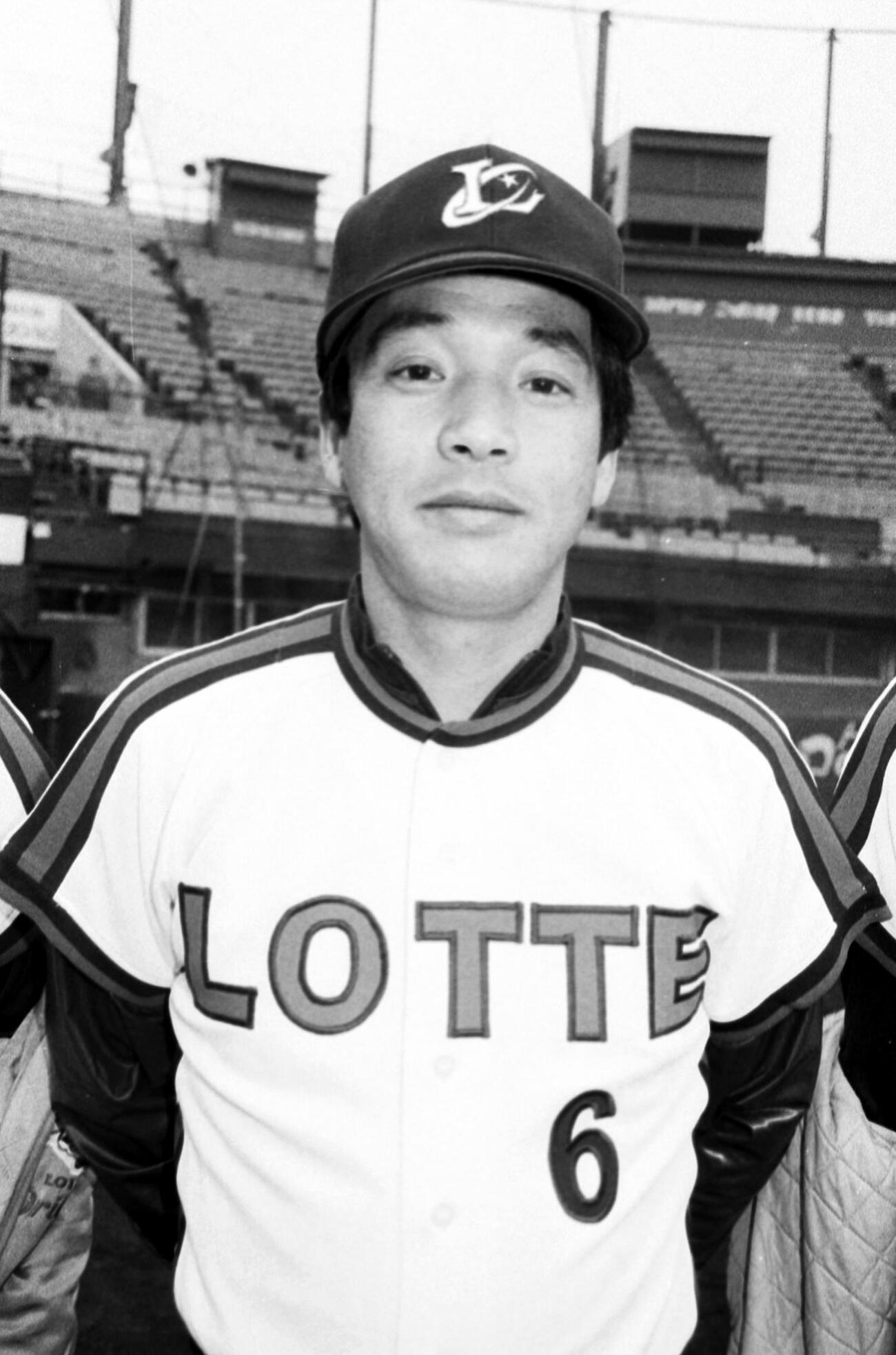 1986年、ロッテで現役時代の落合博満氏