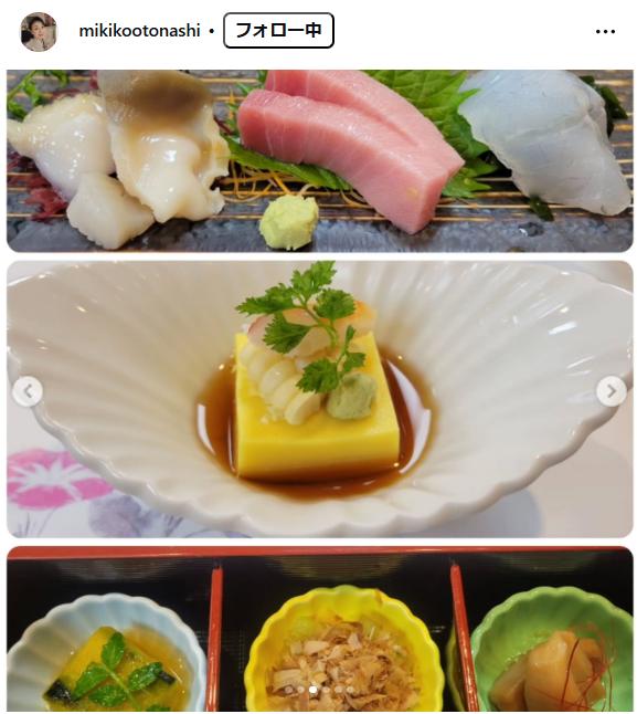 音無美紀子のインスタグラムから