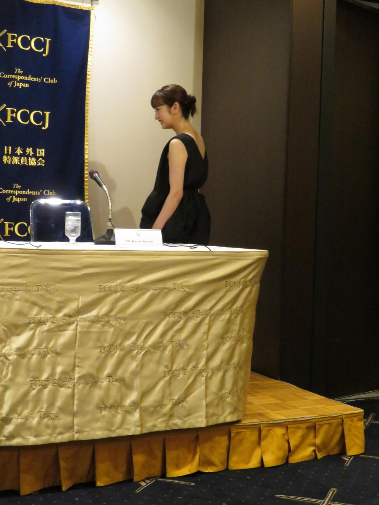日本外国特派員協会で行われた映画「ゴースト・オブ・ウエノ」会見に登壇した門脇麦（撮影・村上幸将）