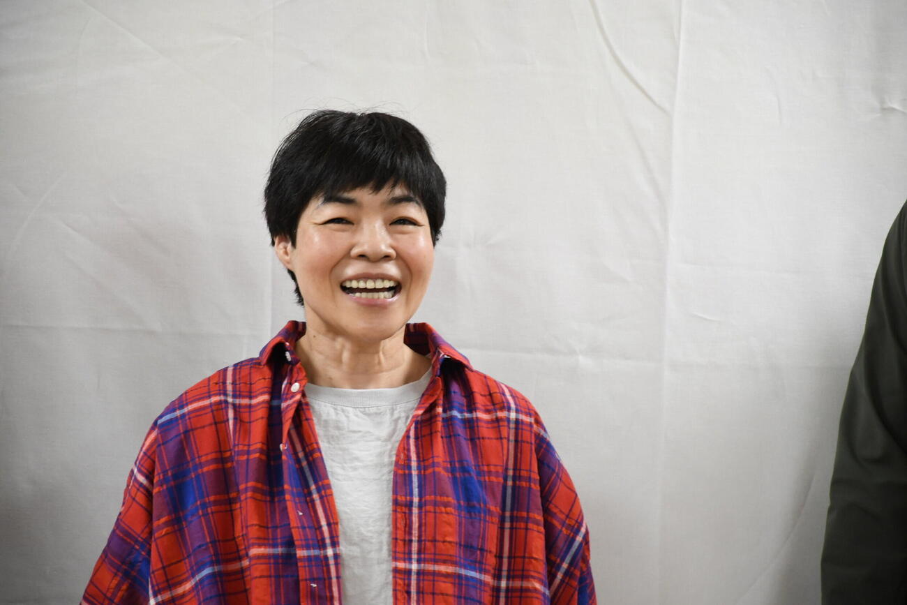 吉本新喜劇GM定例会見に出席した山田花子（撮影・阪口孝志）