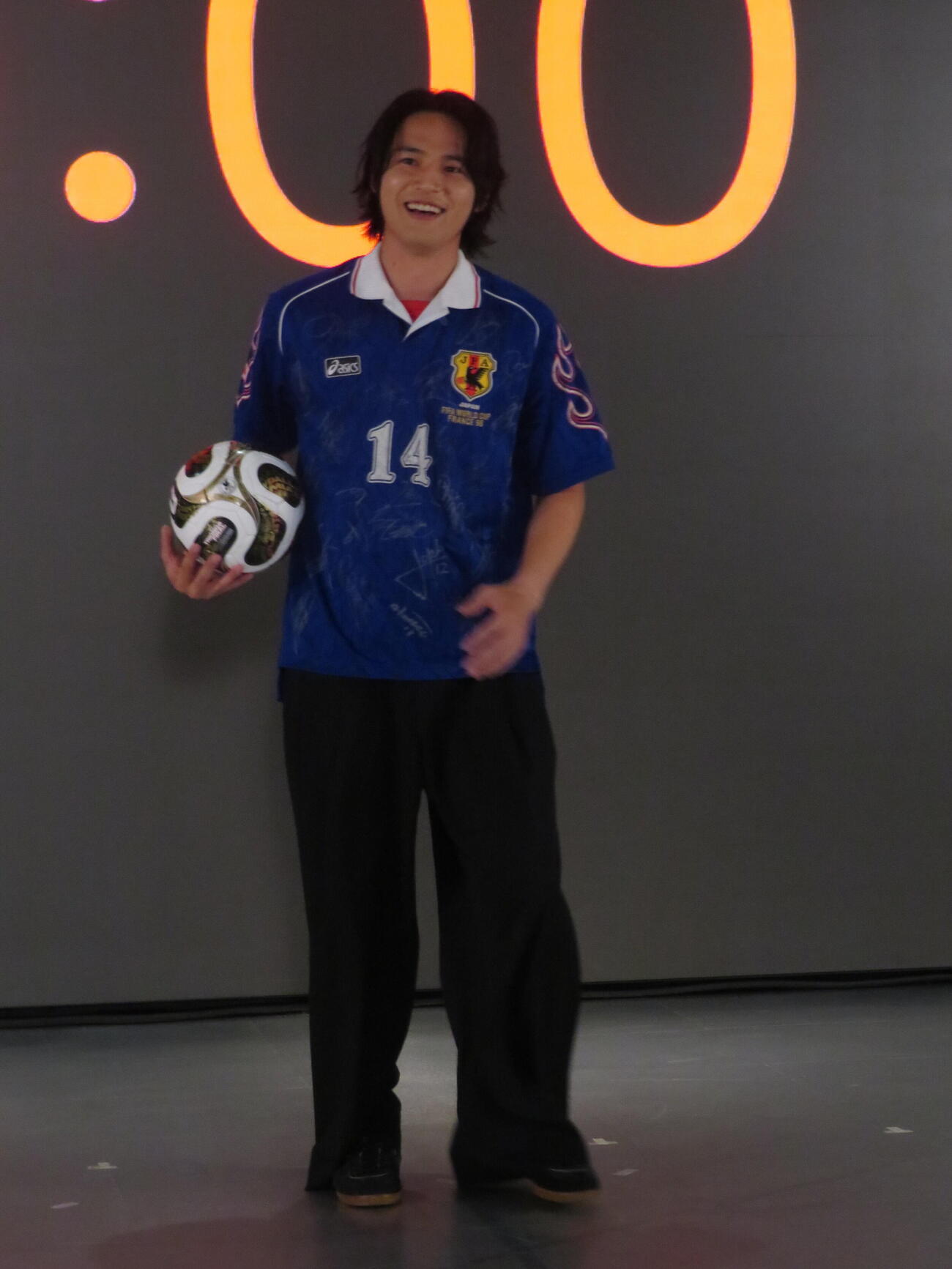 映画「アンダードッグ－日本初のW杯出場を決めたポンコツ男－」制作発表記者会見に登壇した、水上恒司