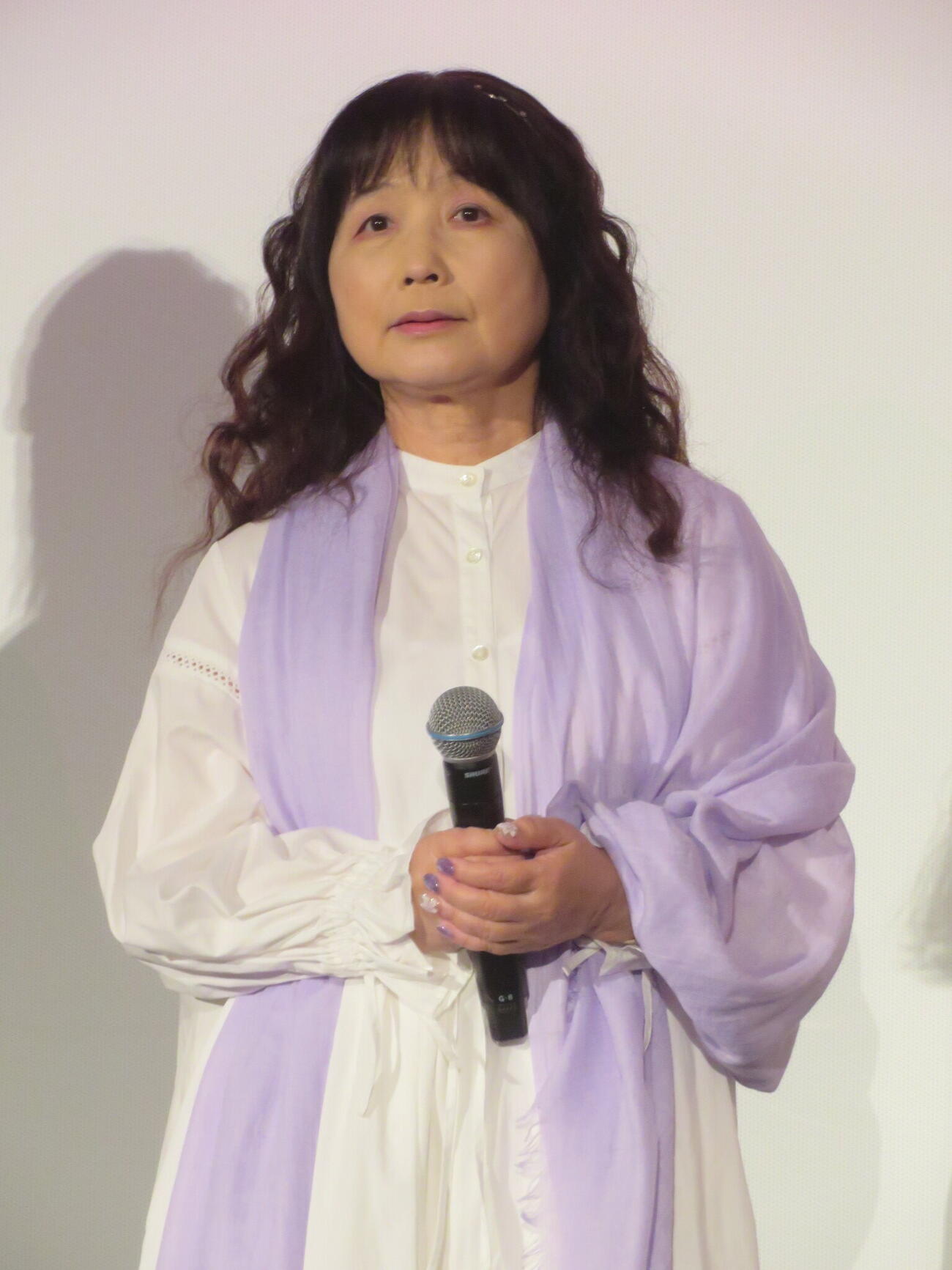 「映画クレヨンしんちゃん　奇々怪々！オラの妖怪バケ～ション」初日舞台あいさつに出席したならはしみき（撮影・川田和博）
