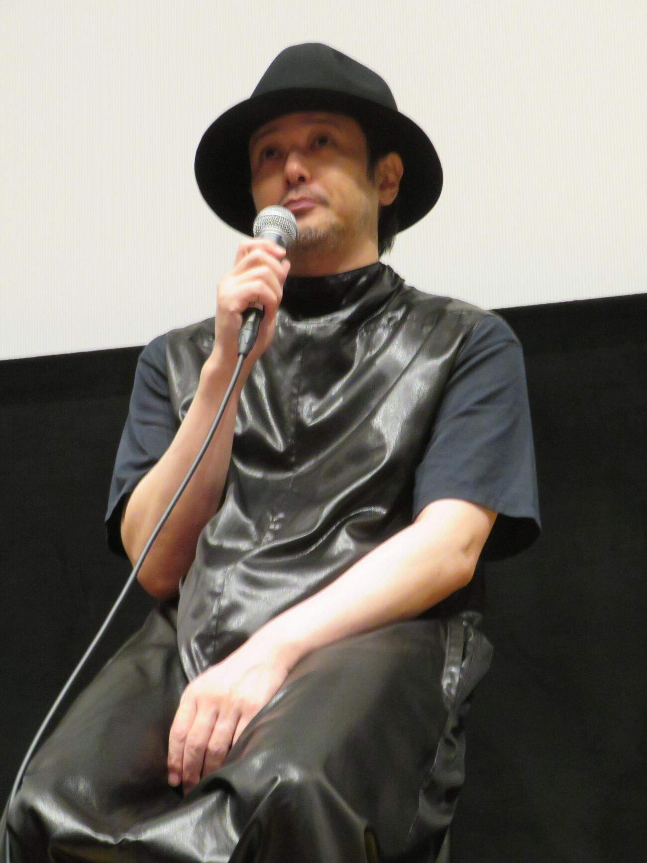 短編映画「BREAK SHOT」劇場公開記念トークイベントに登壇したオダギリジョー（撮影・村上幸将）
