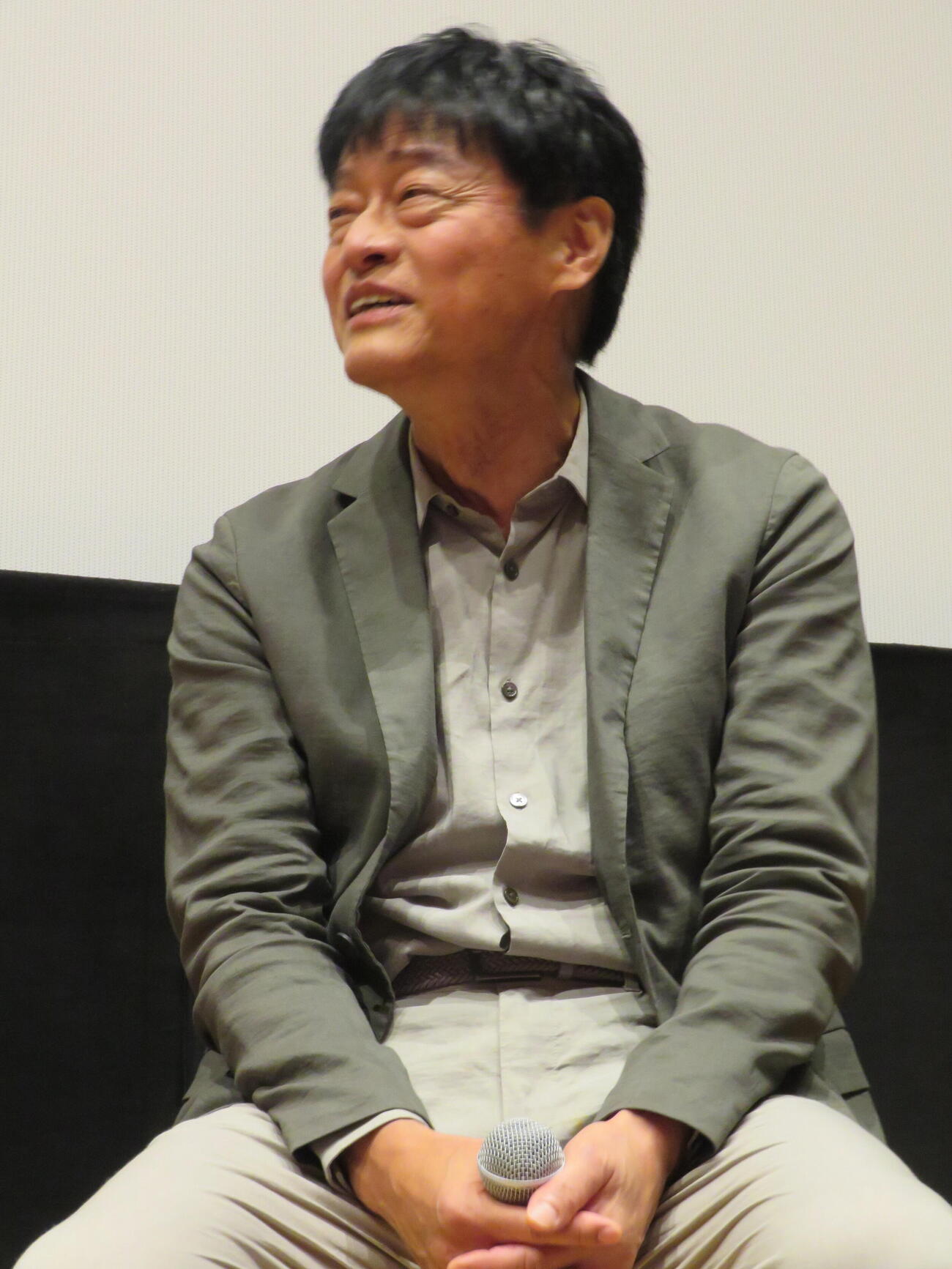 短編映画「BREAK SHOT」劇場公開記念トークイベントに登壇した神保悟志（撮影・村上幸将）
