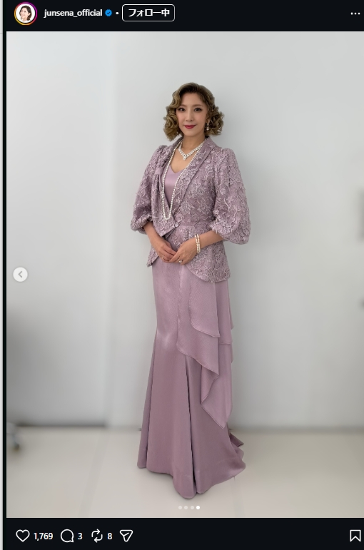 瀬奈じゅんのインスタグラムから
