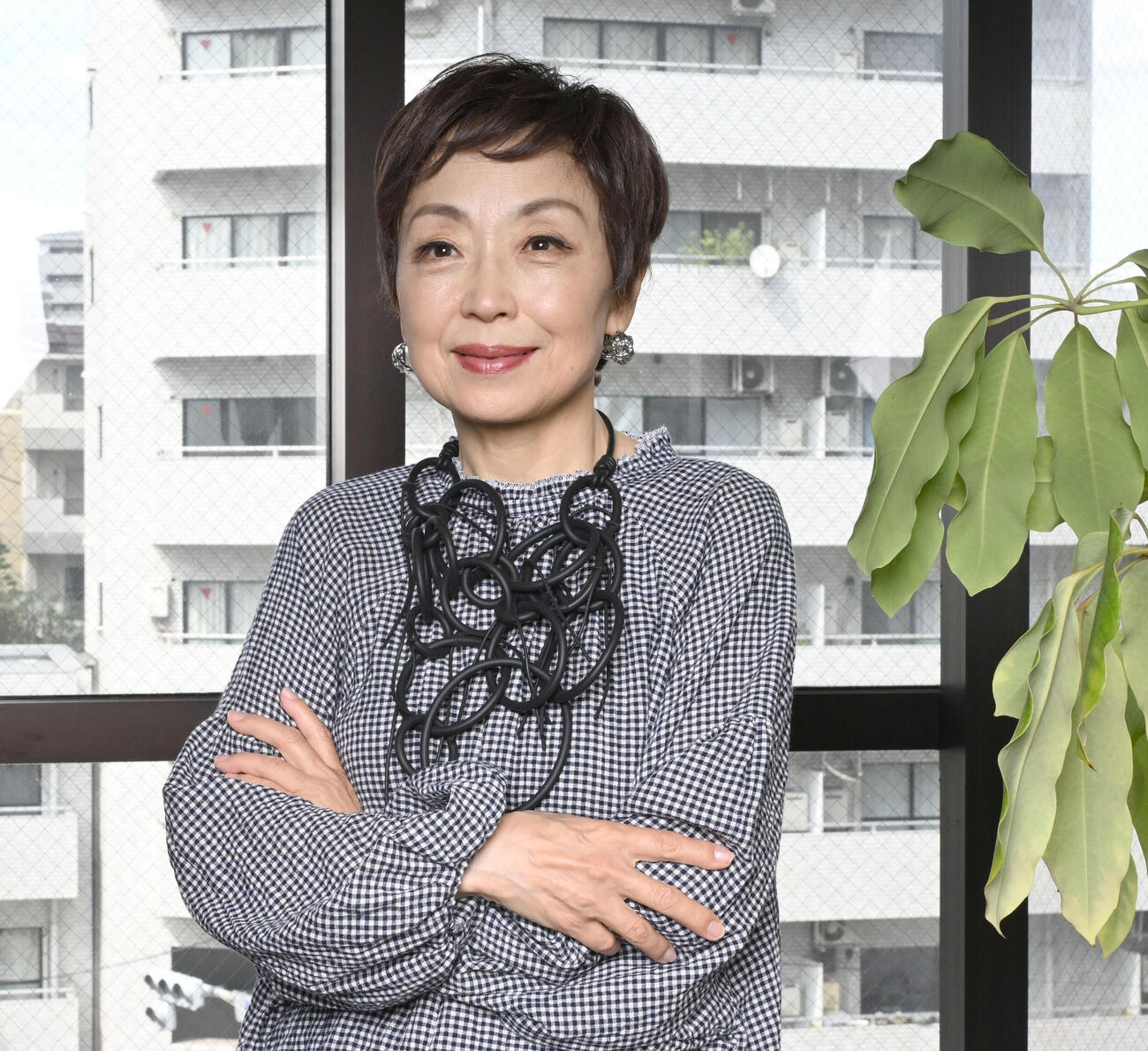 シャンソン歌手クミコ（2024年撮影）