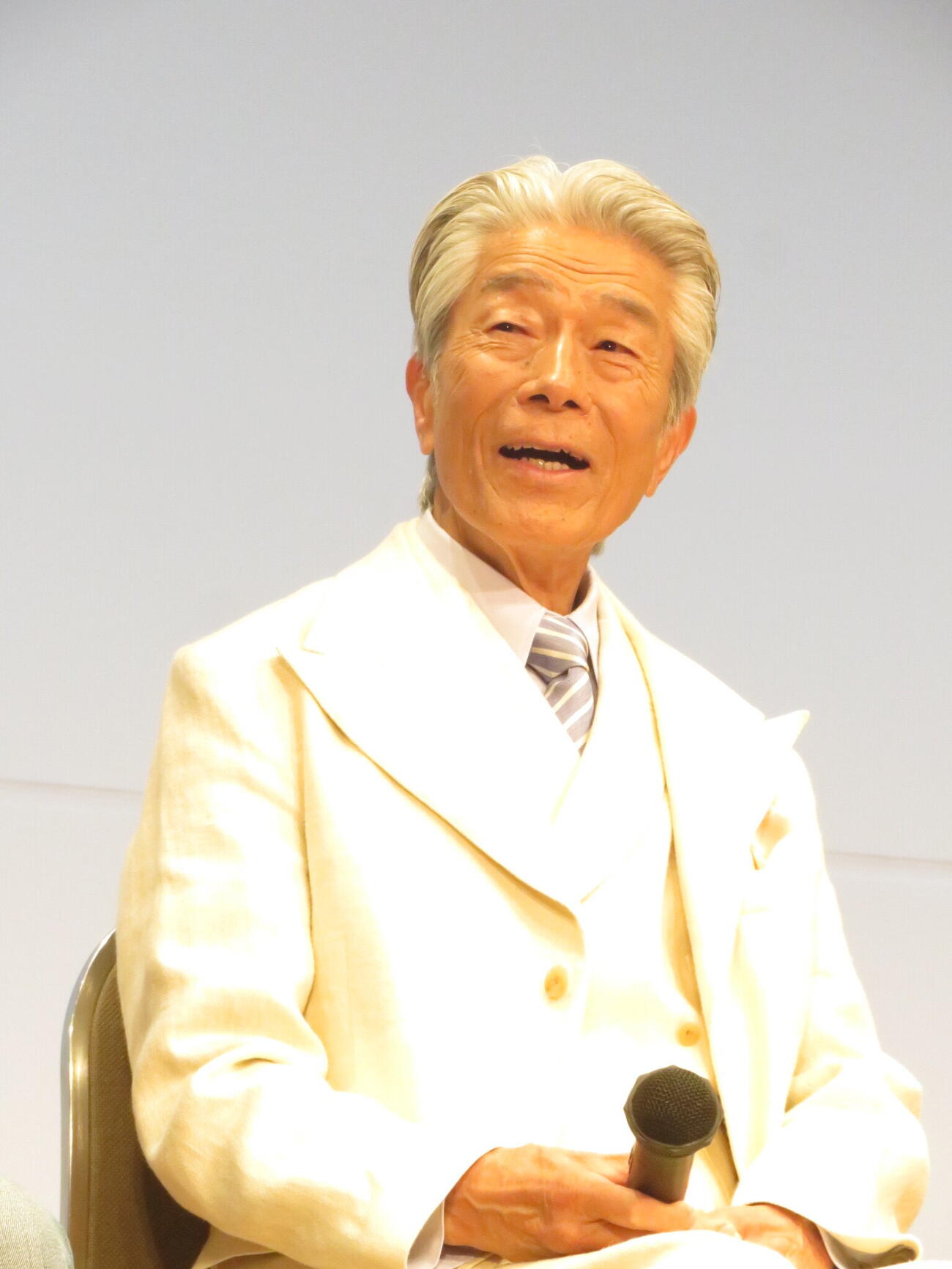 「Gメン’75」の全話Blu－ray BOX発売を記念したトークショーに出演した倉田保昭