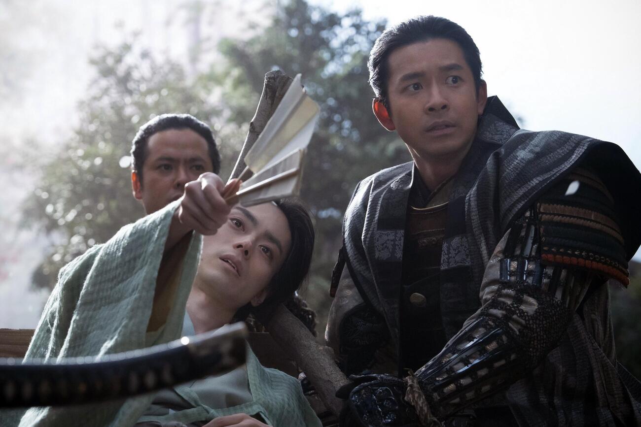 「豊臣兄弟！」で羽柴小一郎を演じる仲野太賀（手前右）と竹中半兵衛役を演じる菅田将暉（同左）