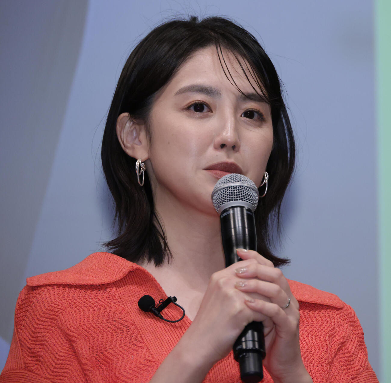 出版記念ミニ会見を行ったフジテレビ宮司愛海アナウンサー..（撮影・中島郁夫）