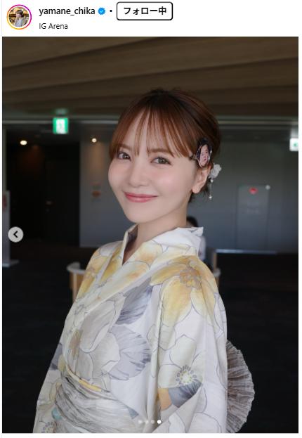 山根千佳のインスタグラムから