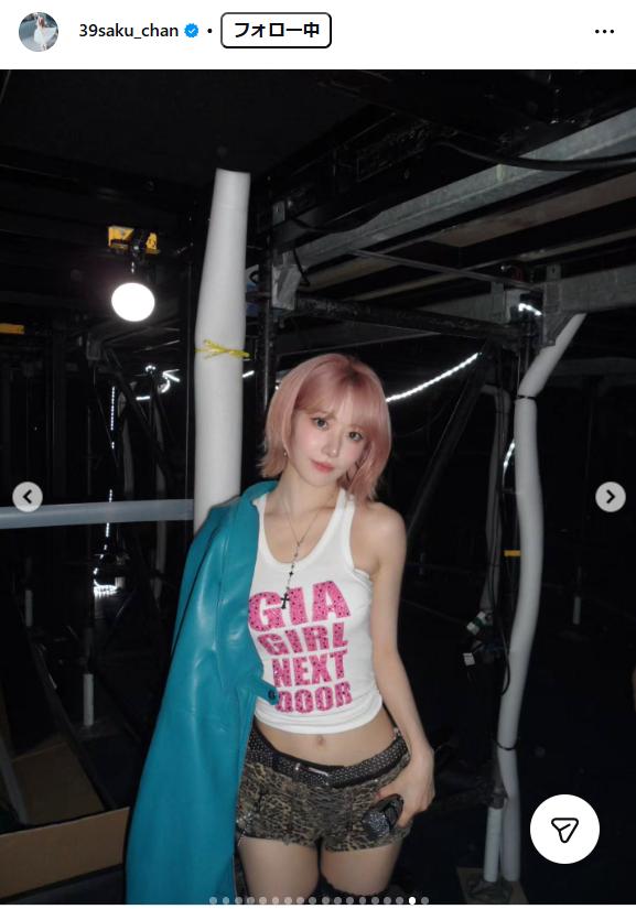 ルセラフィムSAKURAのインスタグラムから